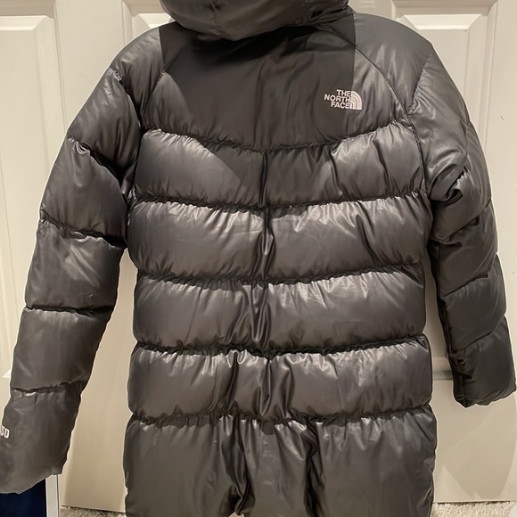 GIRLS NORTH FACE PUFFER COAT CHARCOAL GREY. SZ LARGE 14-16 or ladies petite xs - Picture 2 of 11